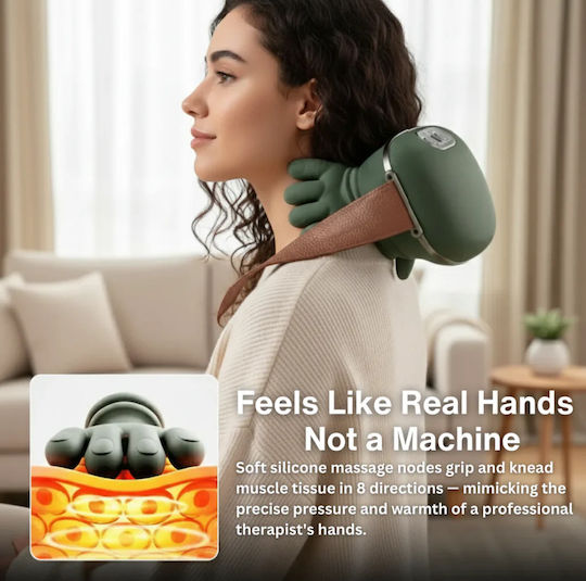 Massage Device Shiatsu for the Neck, the Head, the Back, the Legs & the Hands with Heating Function