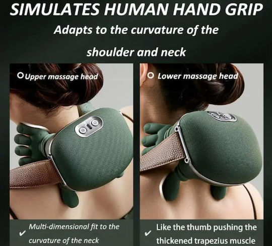 Massage Device Shiatsu for the Neck, the Head, the Back, the Legs & the Hands with Heating Function