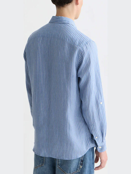 Scotch & Soda Linen Shirt Infinity White Stripe