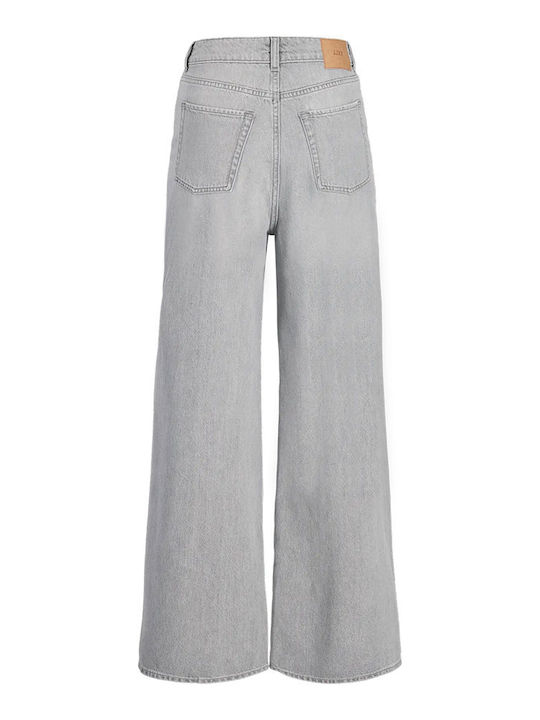 High Waist Women's Jean Trousers in Slim Fit Gray
