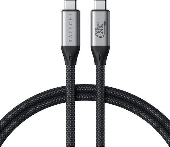 Satechi USB 4 Cable USB-C male - USB-C 240W PD Μαύρο