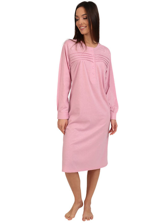 Lydia Creations Winter Women's Nightdress Bay Leaf Mint