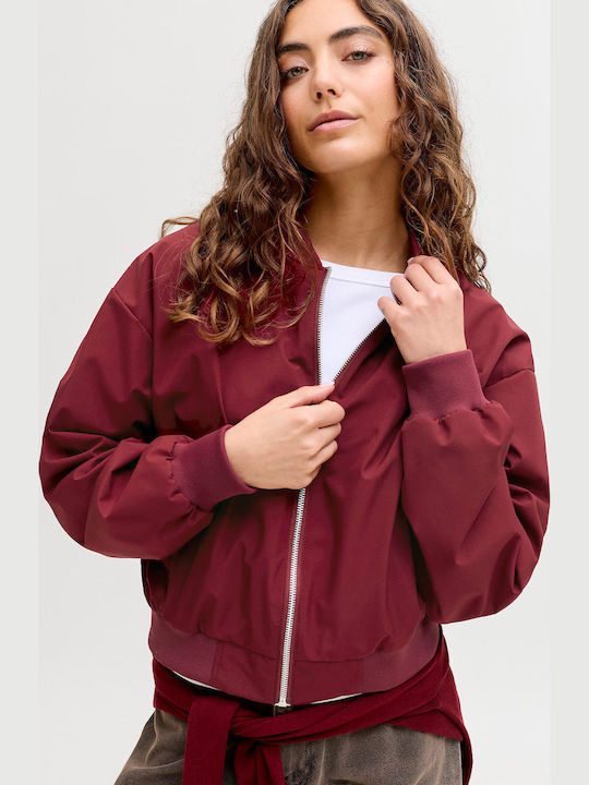 Γυναικείο Bomber Jacket Bordeaux
