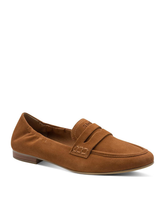 Women's Loafers in Tabac Brown Color