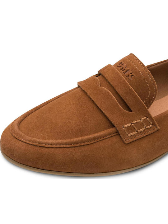 Women's Loafers in Tabac Brown Color