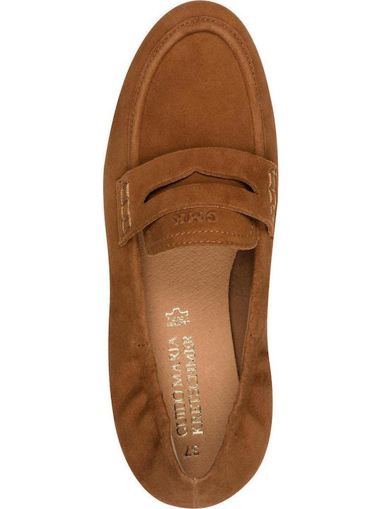 Women's Loafers in Tabac Brown Color