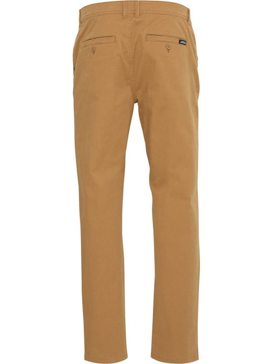 Pantaloni Chino Elastic cu Croială Normală Tabac Brown