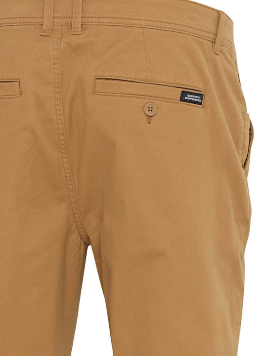 Pantaloni Chino Elastic cu Croială Normală Tabac Brown