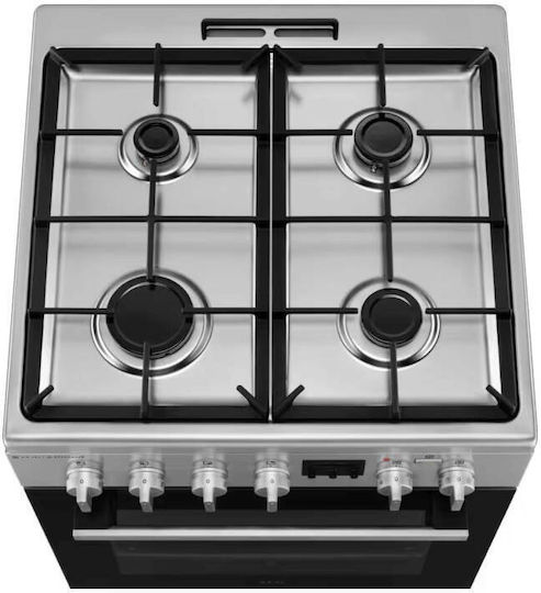 Electrolux Aragaz 58lt cu Plite pe Gaz Lichefiat L60cm. Stainless Steel