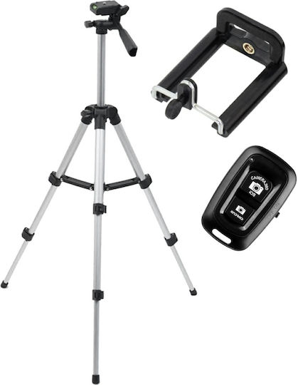 Kompaktes Aluminium Fotografie-Stativ 3D Mobilhalter + Bluetooth-Fernbedienung