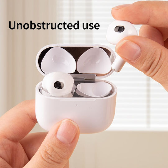 Aufkleber in Schwarz Farbe für Apple AirPods 4