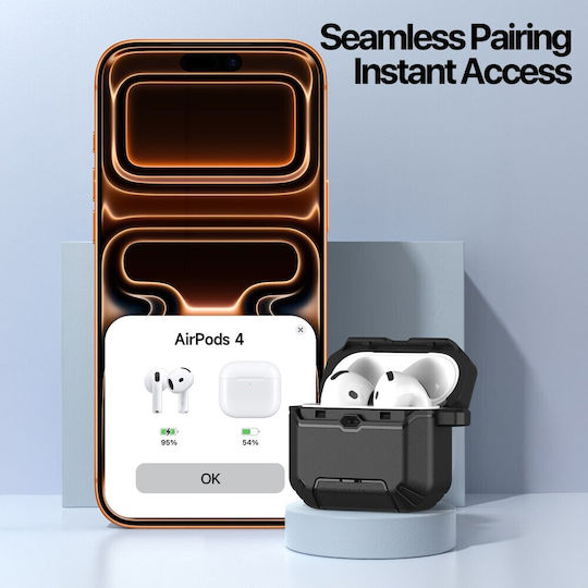 Dux Ducis Pecs Калъф в Оранжев цвят за Apple AirPods 4