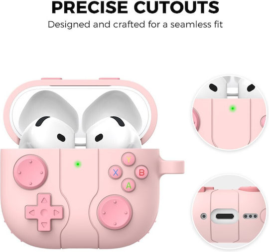 AHAstyle Case Silicone in Pink color for Apple AirPods 4