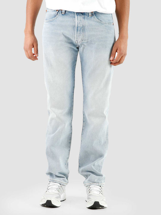 501 Men's Jeans Pants with Slim Straight Fit Blue