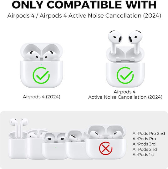 AHAstyle Калъф в Червен цвят за Apple AirPods 4
