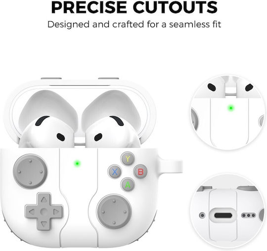 AHAstyle Case Silicone in White color for Apple AirPods 4