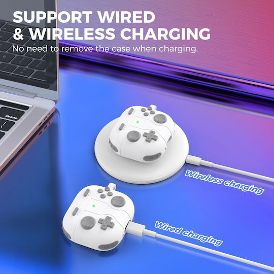 AHAstyle Case Silicone in White color for Apple AirPods 4