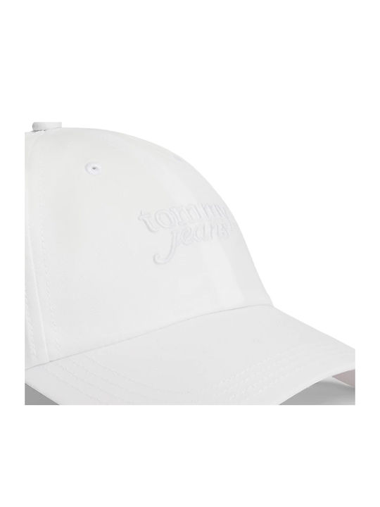 Tommy Hilfiger Tommy Jeans Script Logo Cap Women Εκρου Aw0aw18358-ybh