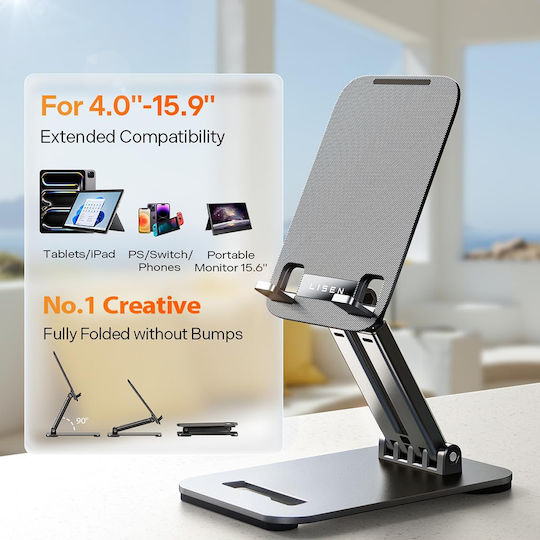 Lisen Tablet Stand Desktop Until 15.9" Black