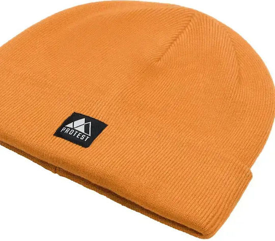 Beanie Unisex Σκούφος Πλεκτός σε Καφέ χρώμα