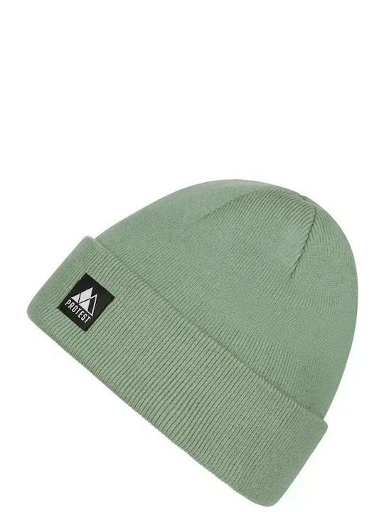 Beanie Unisex Σκούφος Πλεκτός σε Πράσινο χρώμα
