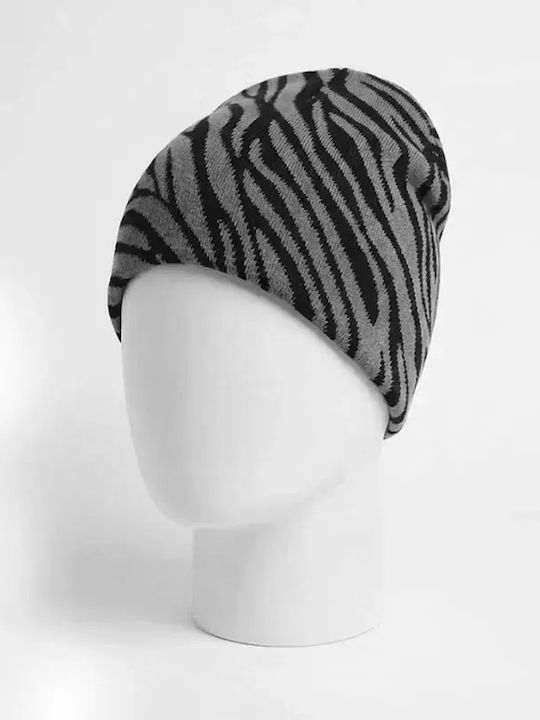 Beanie Unisex Σκούφος Πλεκτός σε Γκρι χρώμα