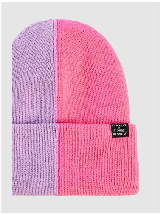Beanie Γυναικείος Σκούφος Πλεκτός σε Μωβ χρώμα