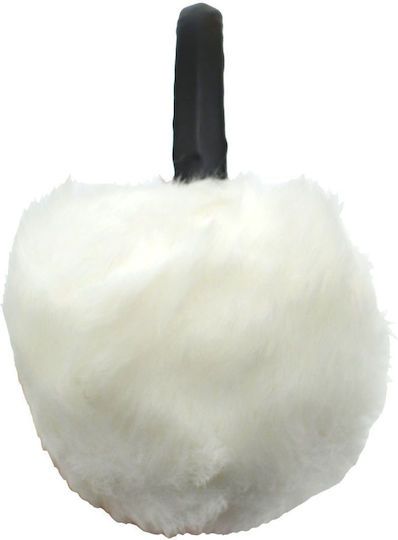 Unisex Earmuff Knitted in White color