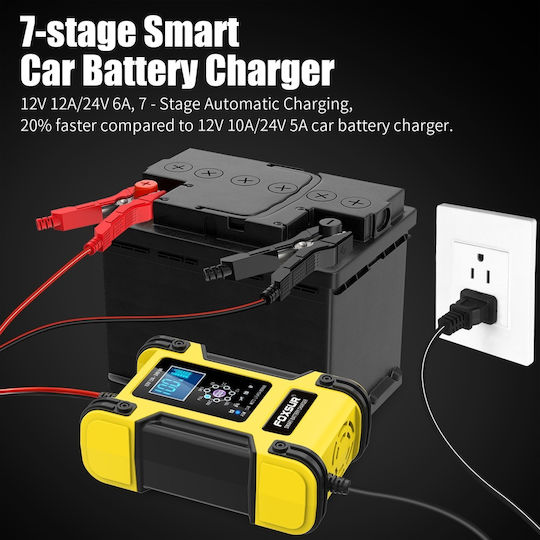 Foxsur Autobatterieladegerät 12V