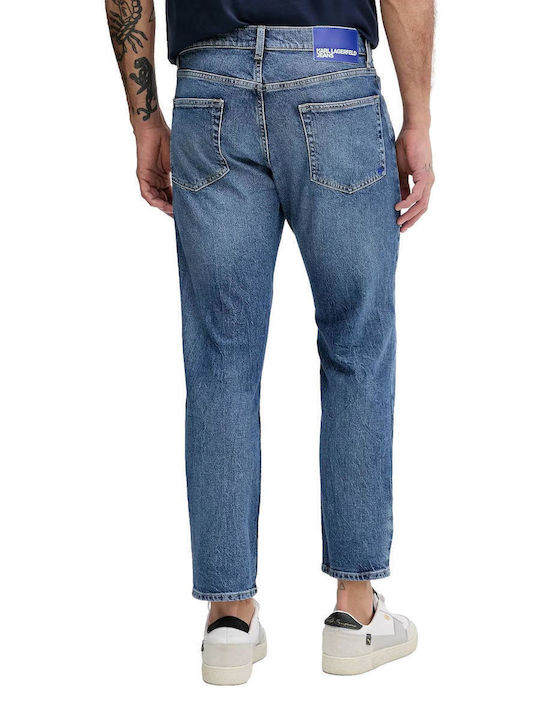 Men's Jeans Pants with Regular Tapered Fit Blue