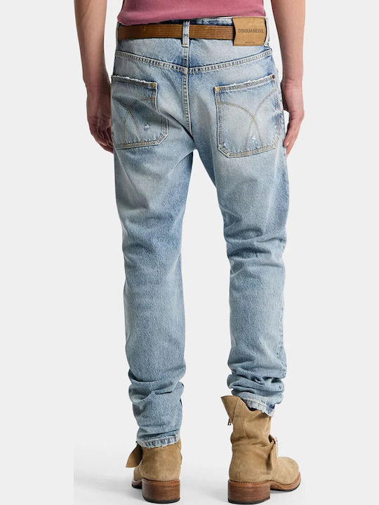 Dsquared2 Men's Straight Navy Blue Jeans Pants