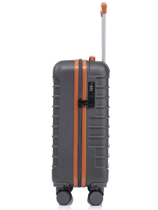 Quasar Valize de Călătorie Dure Gray/brown cu 4 roți Set 2buc