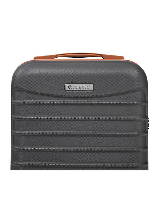 Quasar Valiză de Călătorie Mare Dură Gray/brown cu 4 roți Înălțime 77cm