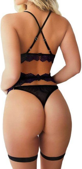 Sexy Set Μωβ "midnight Lace" Μωβ