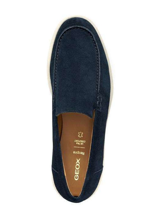 Spherica Men's Suede Loafers Blue