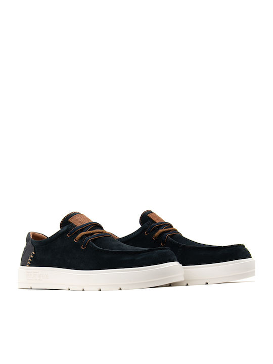 Men's Suede Moccasins Blue