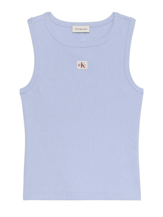 Γυναικεία Μπλούζα Βαμβακερή Αμάνικη Light Blue