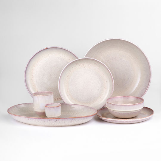 Butlers Tavira Farfurie joasă Ceramică Roz cu Diametru 27cm