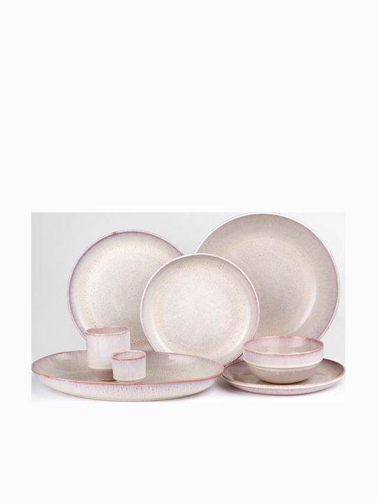 Butlers Tavira Farfurie pentru paste Ceramică Roz cu Diametru 23cm