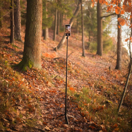 Spacecase Selfie Stick Τρίποδο Κινητού Μαύρο
