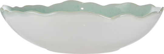 Butlers Gaia Serving Bowl Round Ceramic Green with Diameter 22cm