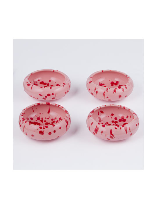 Butlers Boogy Splash Servierschale Rund Keramik Rosa mit Durchmesser 9cm