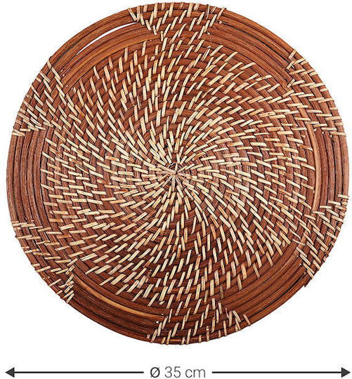 Polihome Runde Rattan Tischsets 35cm