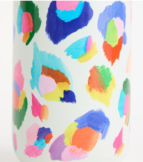 Chilly's Series 2 Eleanor Bowmer Stainless Steel Thermos Bottle 500ml Leopard Print