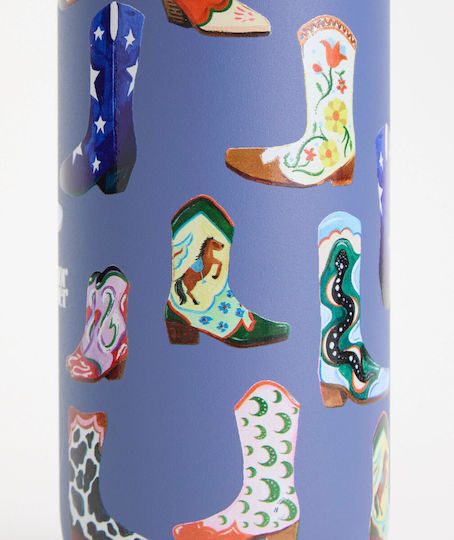 Chilly's Series 2 Eleanor Bowmer Thermosflasche Rostfreier Stahl BPA-frei 500ml Cowboy Boots