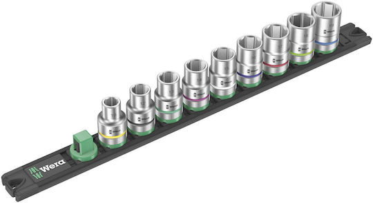 Wera Zyklop Căpăcei cu Patrat de Prindere 1/2" Set 9buc
