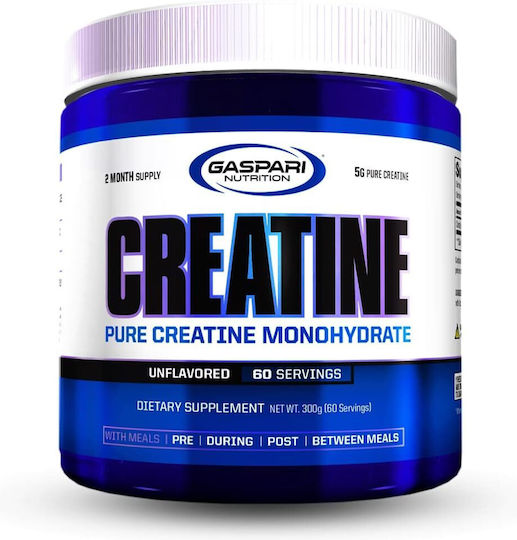 Gaspari Creatine Μικρονισμένη Μονοϋδρική Κρεατίνη Unflavoured 300gr