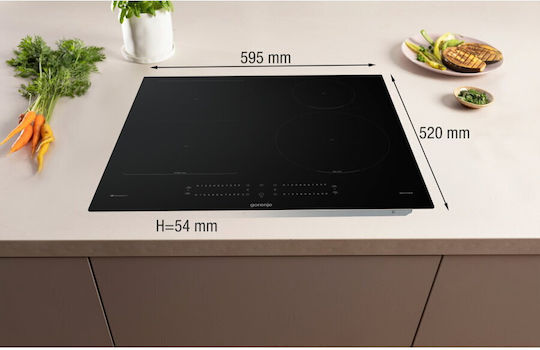Gorenje Επαγωγική Εστία με Πλαίσιο Αυτόνομη με Λειτουργία Κλειδώματος 59x52εκ.