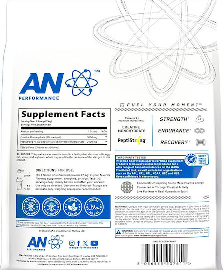 Applied Nutrition Creatine +Peptide Unflavoured 444гр