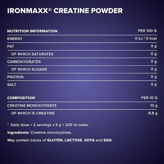 IronMaxx Creatine Powder 500gr